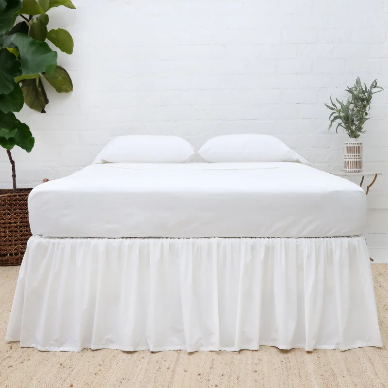 Gathered Cotton Sateen Bedskirt