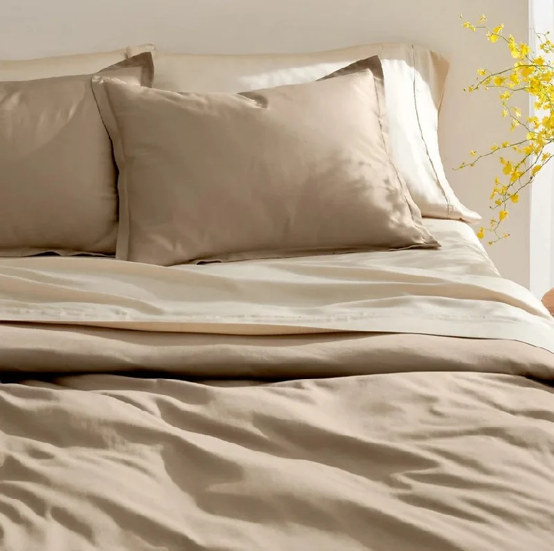 Fitted Sheet 600TC Heavenly - Dark Beige