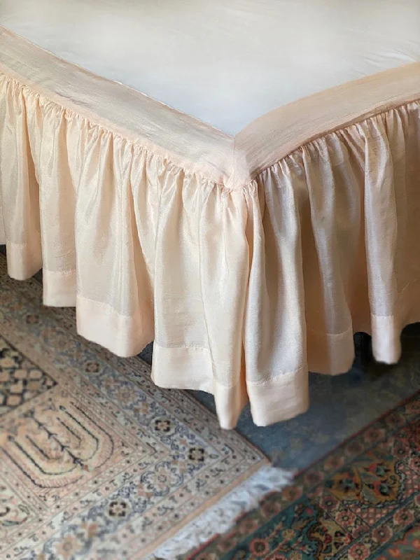 Queen silk bedskirt