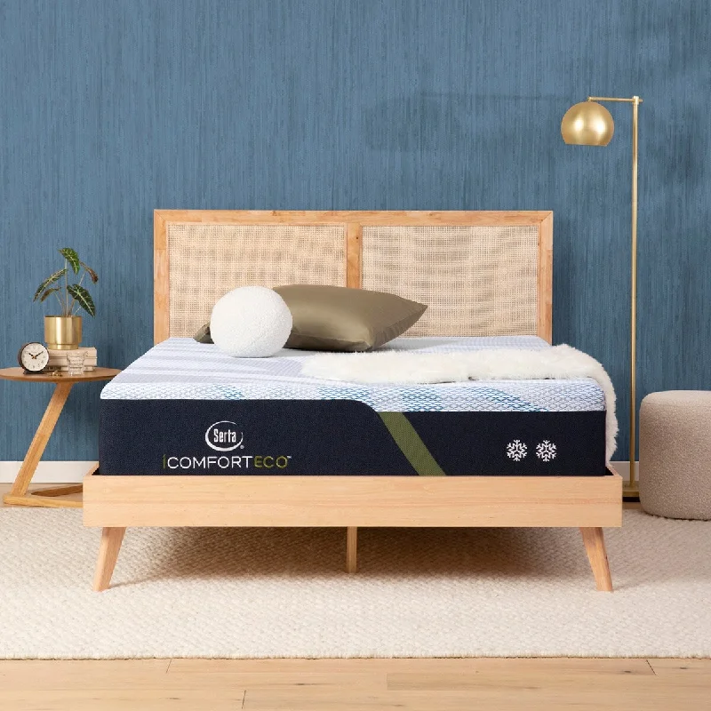 Serta iComfortECO F10 12.75" Memory Foam Medium Mattress and Adjustable Base Set