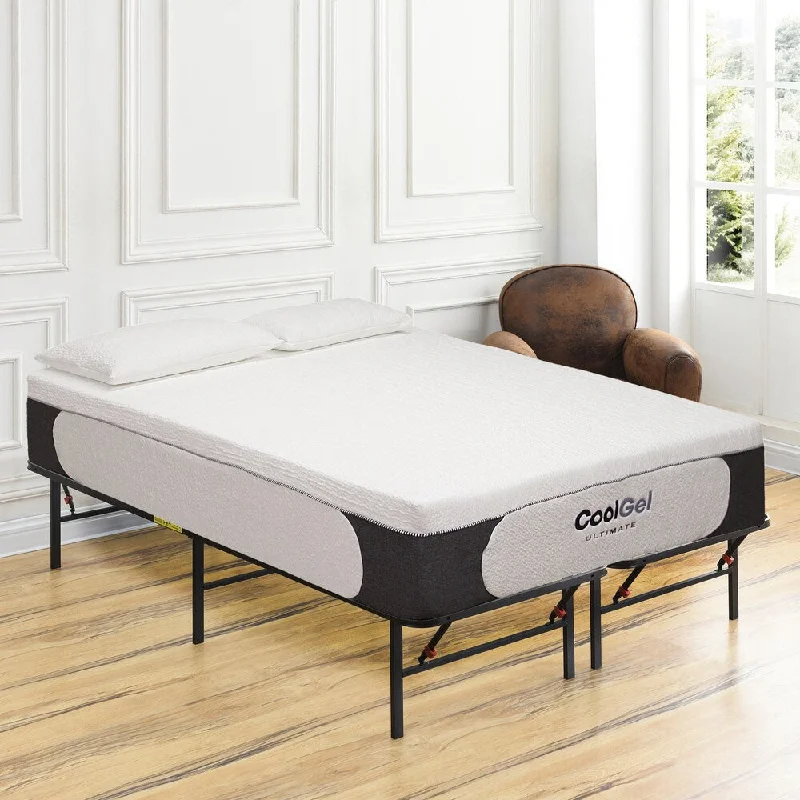 why choose a waterbed mattress for a unique sleep experienceClassic Brands Milan Cool Gel Memory Foam 14-inch King-size 2 Pillows, Matttress, and Frame Set