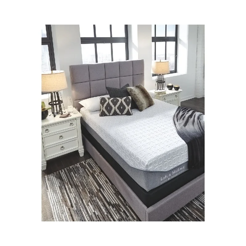 Signature Design by Ashley Loft and Madison 13 Firm California King 13 inch White Mattress with MemGel