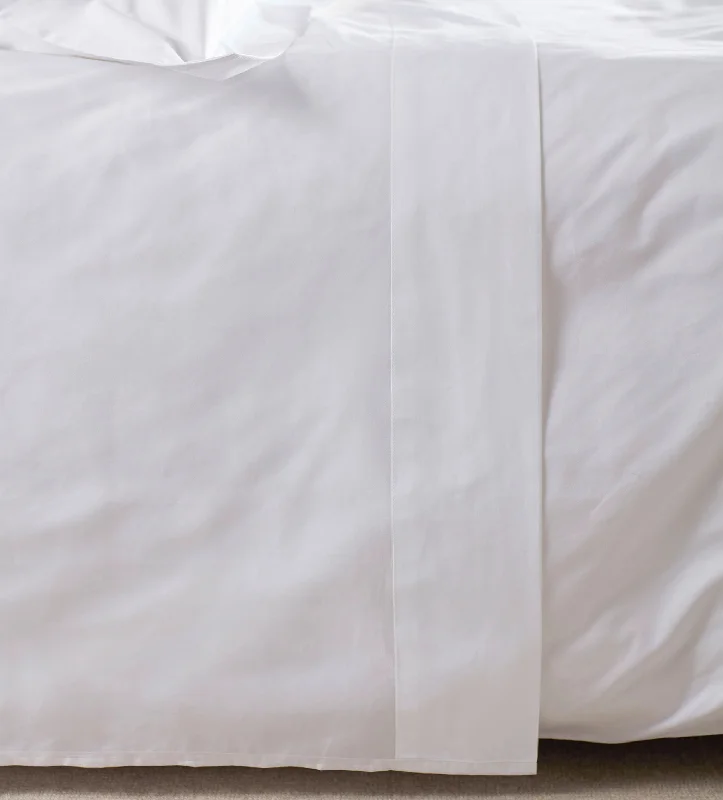 White Petworth 100% Cotton 400 Thread Count Flat Sheet