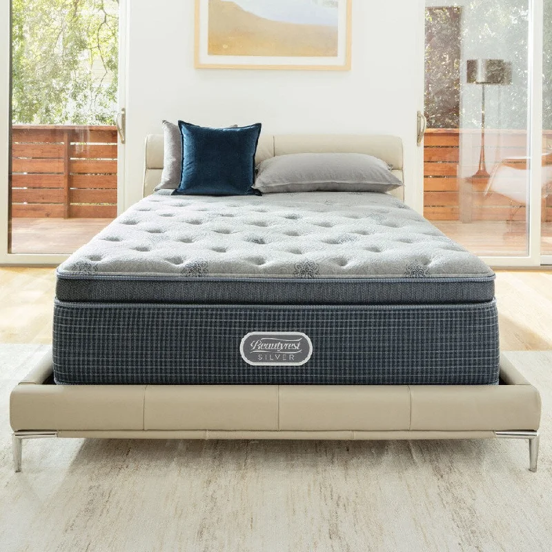 Beautyrest Silver Discovery Bay Plush Pillow Top Full Mattress Set - N/A