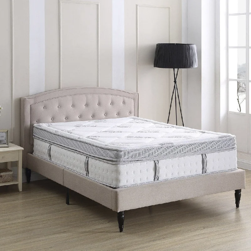 Classic Brands Summerville Hybrid 14-inch Eurotop Mattress - White