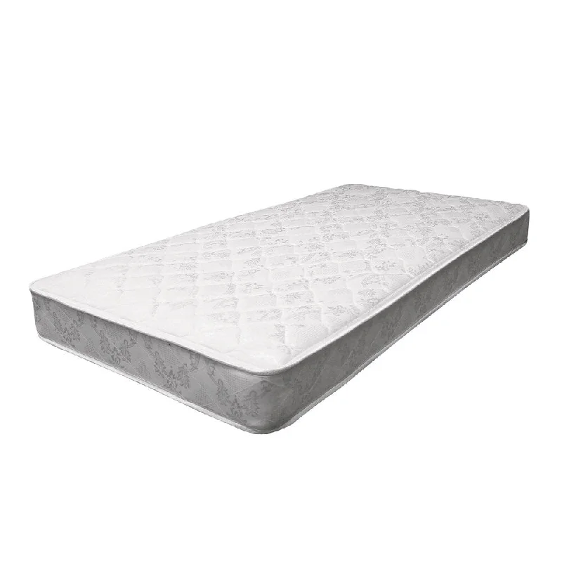 ACME Mystic Twin Mattress, White and Gray Fabric