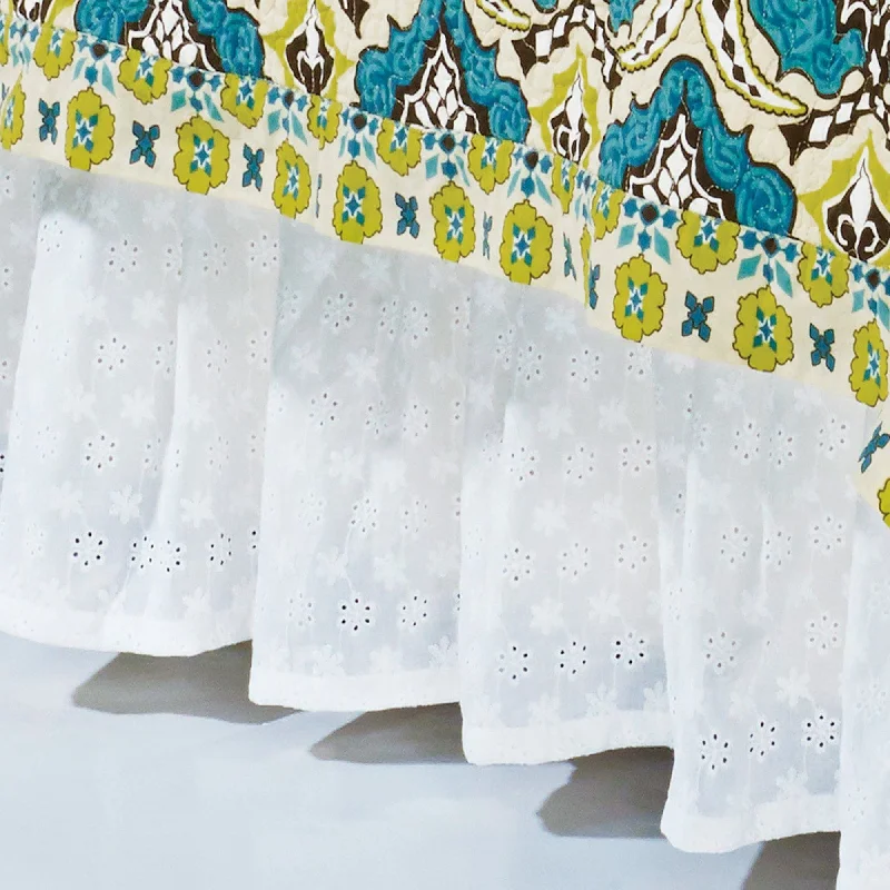 White Eyelet Bed Skirt