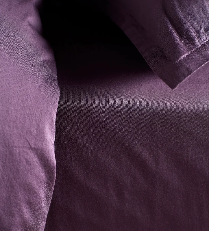 Aubergine Super Soft 100% Cotton Fitted Sheet