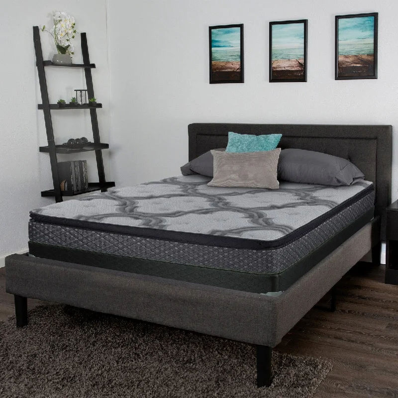 Vonna Grey and Black 15.5" Eastern King Mattress