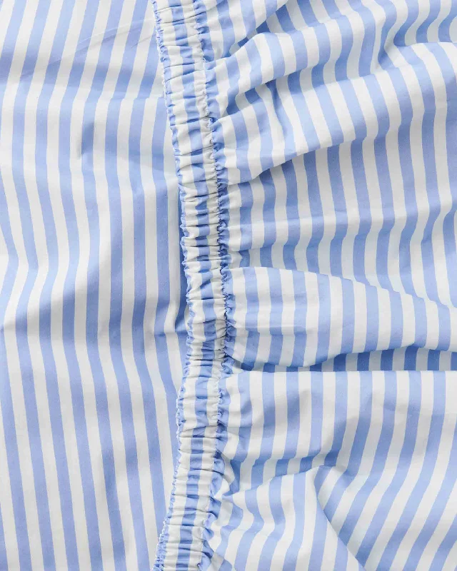 Seaside Stripe Organic Cotton Fitted Sheet