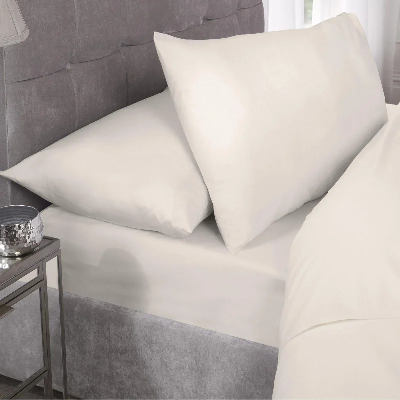 Percale Extra Fitted Sheet 40cm Deep