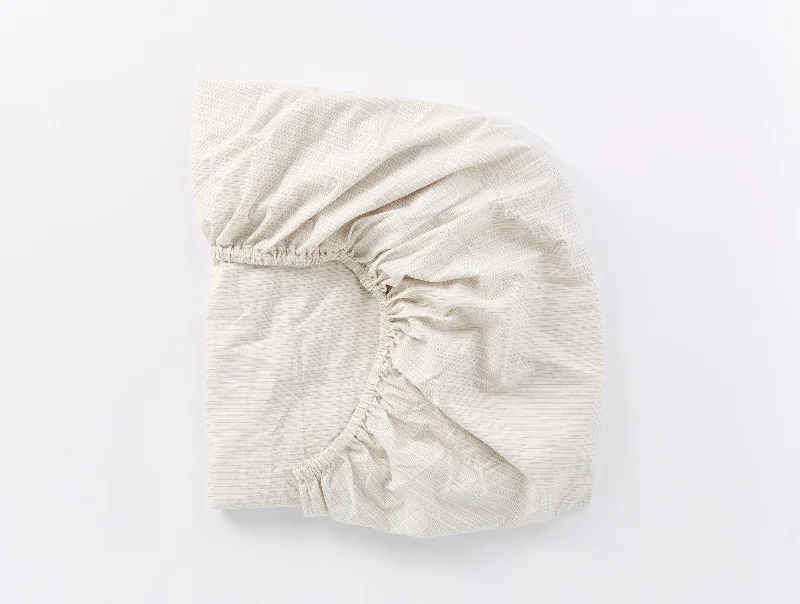 Organic Crinkled Percale™ Fitted Sheet