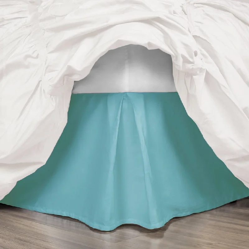 The Turquoise Pleated Bed Skirt