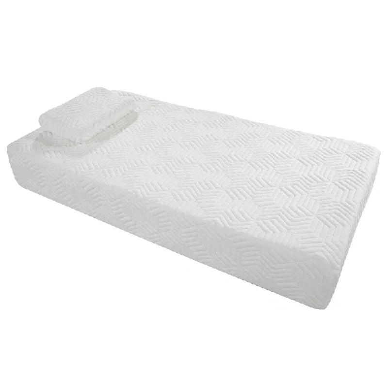 10" 3 Layers Cool Medium High Softness Mattress 2 Pillows Twin