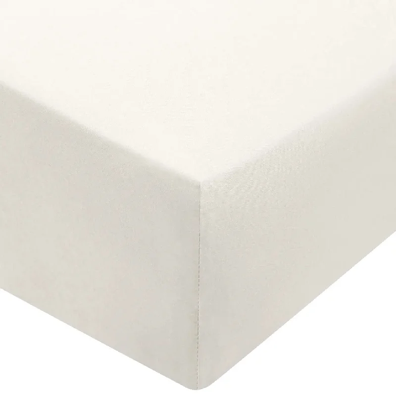 Washed Cotton Fitted Sheet | Off White