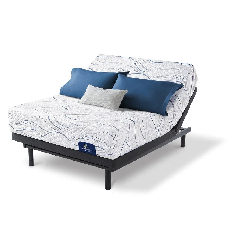 Serta 13-inch Shimmering Twin XL-size Mattress Set with Adjustable Base