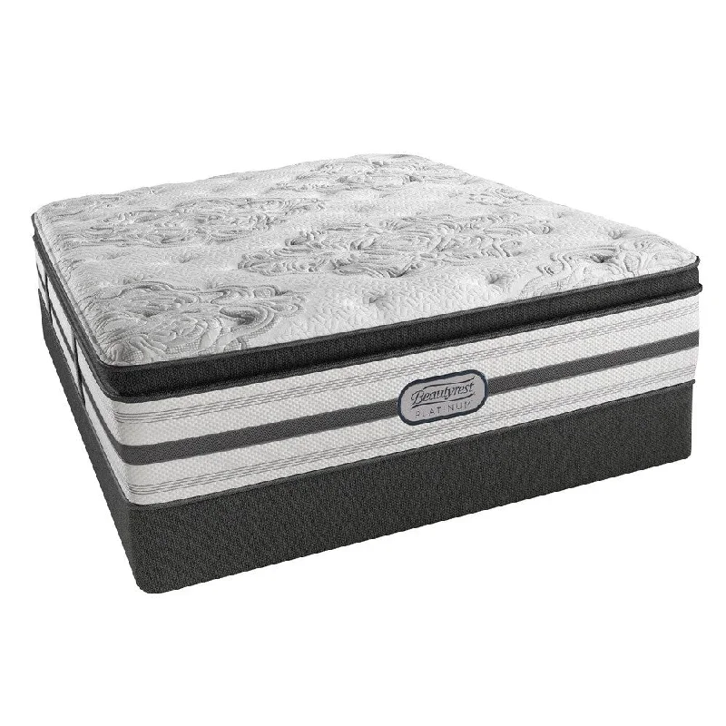 Beautyrest Platinum Angelica Plush Pillow Top 14.5-inch Twin-size Mattress Set