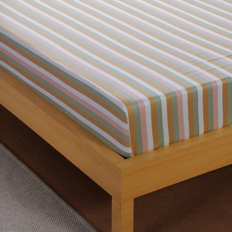 Ella Cotton - Serene Stripe Fitted Sheet