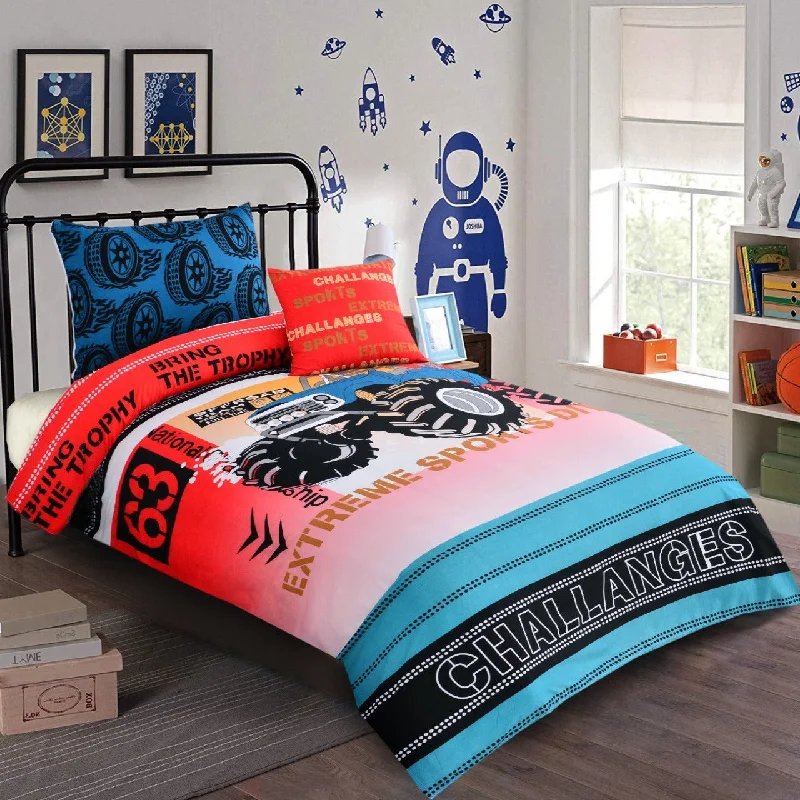 Digital Printed Junior Single Bed Sheet-Challanges