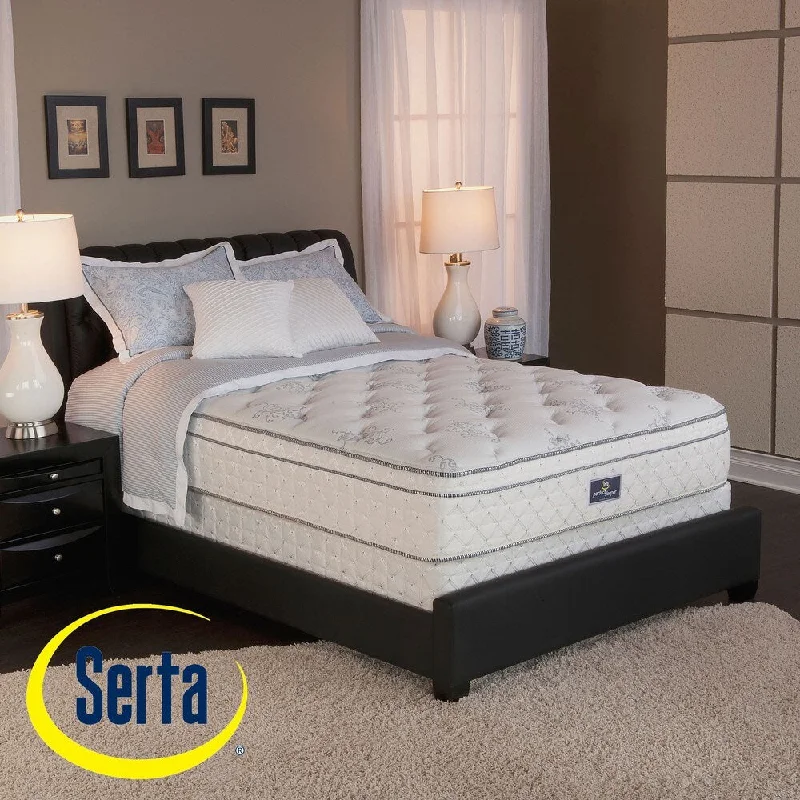 Serta Perfect Sleeper Conviction Euro Top Queen-size Mattress and Box Spring Set - Off-White