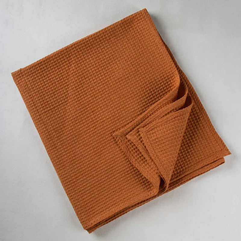 Ultra Soft Solid Brown Handcrafted Indian Pure Cotton Set of 4 Bath Towels