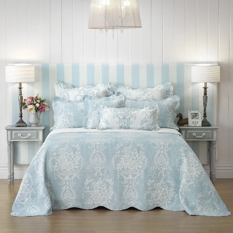 Bianca Bedding FLORENCE BEDSPREAD SET BLUE