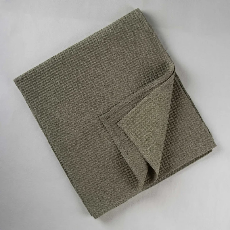 Modern Set of 4 Solid Gray Indian Ultra Soft Cotton Bath Towels